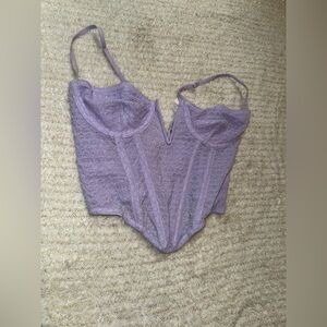 Adidas Lavender Lace Top
